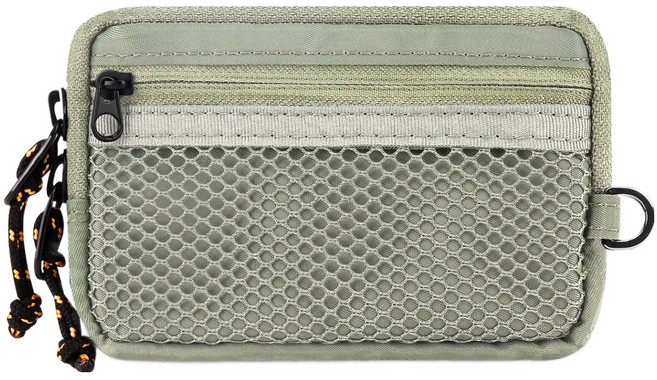 EGARDEN Traveler 旅行用尼龍拉鍊卡夾錢包 橄欖綠