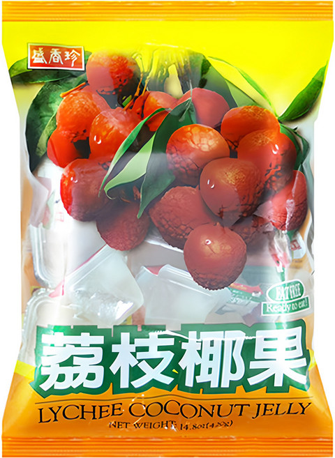 盛香珍 蒟蒻椰果 荔枝, 1kg, 1袋