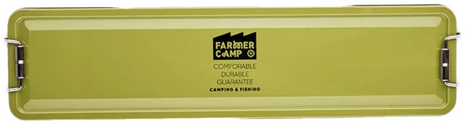 FARMERCAMP 收納長鐵盒, 軍綠, 1個