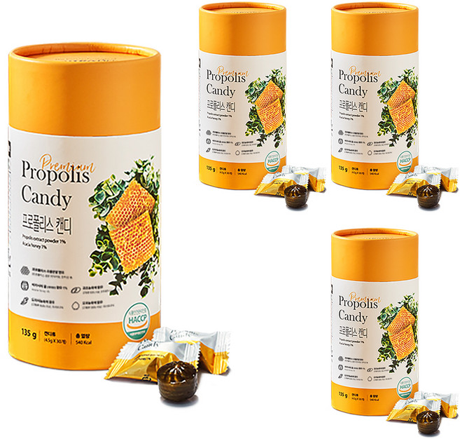 뉴트라라이프 프로폴리스 캔디, 135g, 4개