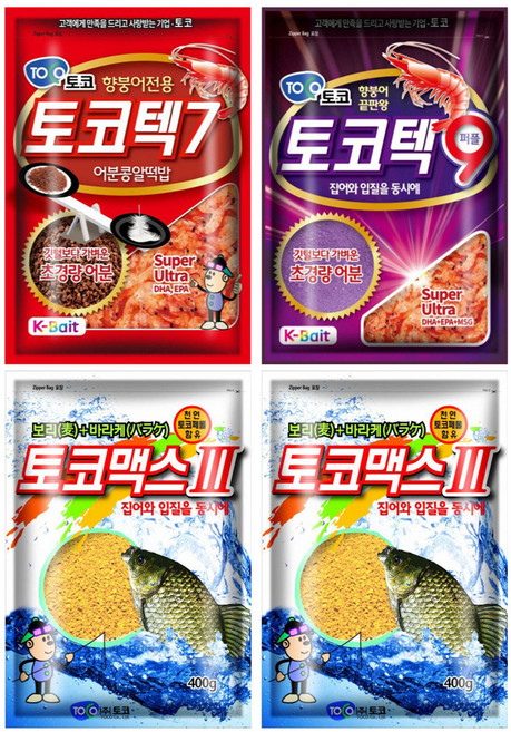 토코 베스트커플4 떡밥 토코텍7 + 토코텍9 + 토코맥스3 2p 세트, 1세트