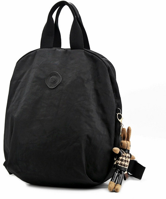 Lulubag 女用 龜甲防水後揹包 + 配件組, 黑色(包), 隨機出貨(配件)