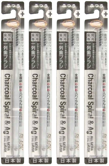 日本稻田齒 牙刷 0.02mm超極細單列齒間刷 2 x 3.3 x 23cm 顏色隨機, 4支, 1組