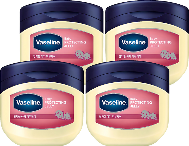 바세린 프로텍팅 젤리 바디버터, 100ml, 4개
