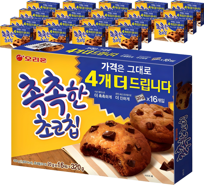 촉촉한초코칩, 320g, 20개