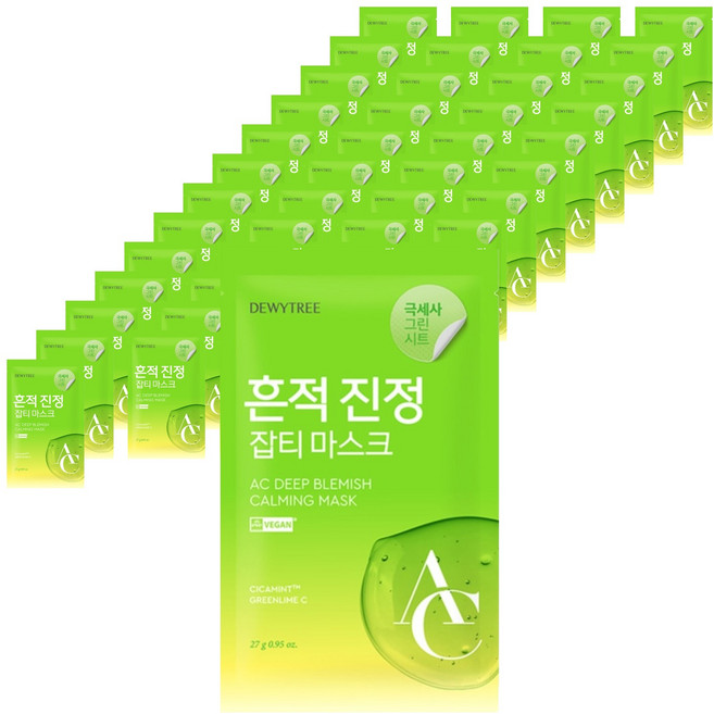 듀이트리 AC 딥 흔적 진정 마스크, 1개입, 60개