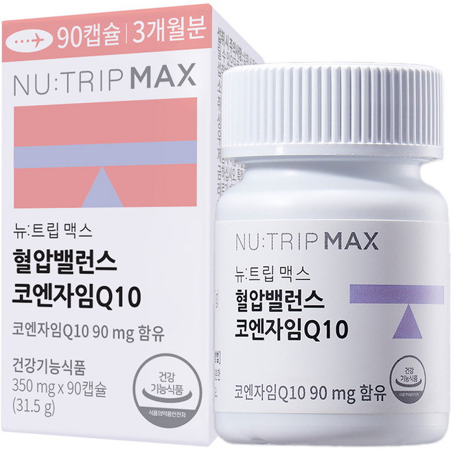 뉴트립 혈압밸런스 코엔자임Q10 대용량 350 mg, 1개, 90정