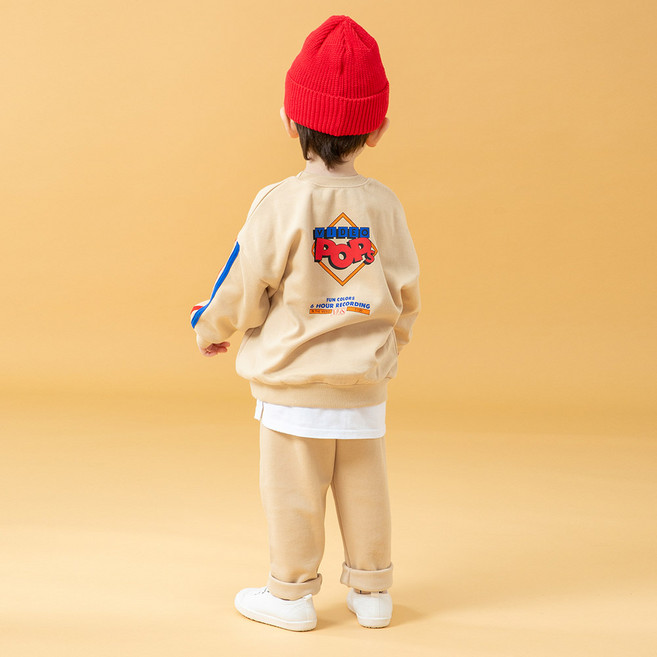 키즈꼬모 아동용 포비 맨투맨 상하의 세트