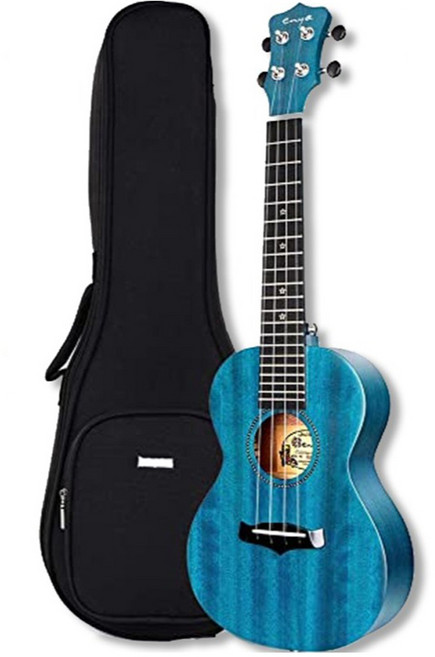 탑솔리드 우쿨렐레 엔야 EUC-25D 블루 + 가방, 콘서트, 1개