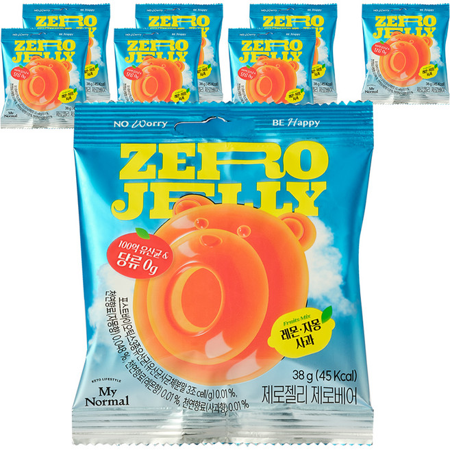 마이노멀 제로젤리 제로베어, 38g, 8개