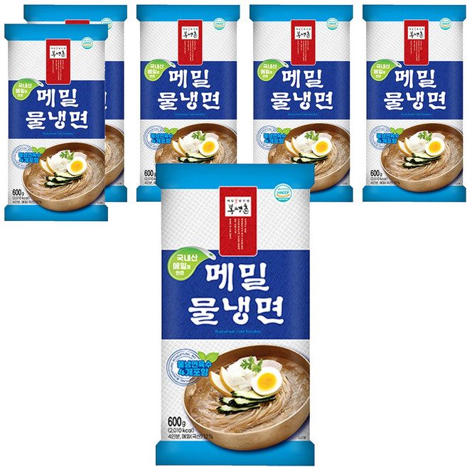 메밀꽃필무렵 봉평촌 메밀물냉면, 600g, 6개