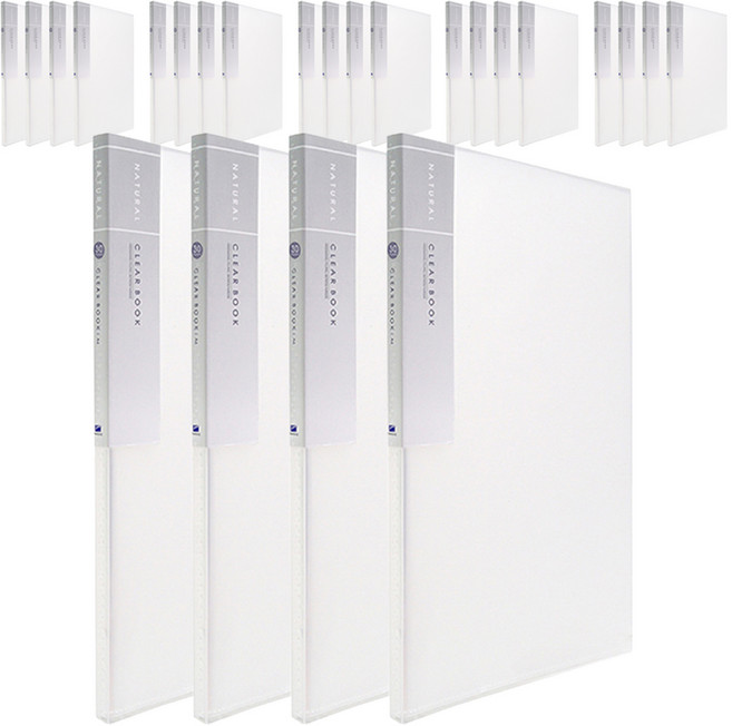 희망사무포인트 내추럴 크리어 화일 30P 내지 고정형, 흰색, 24개입