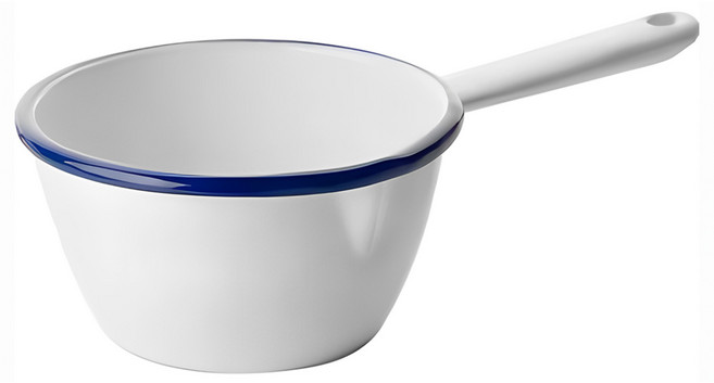 ibili Blanca琺瑯牛奶鍋 500ml 240g, 12cm, 1個