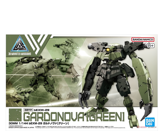 BANDAI 1/144 30mm 062 bEXM-29 加爾多諾瓦 組裝模型 綠色, 1個