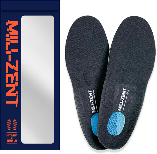 밀리젠트 실리콘 군화 깔창 양발착용 세트, 1개