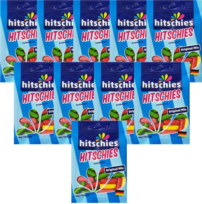 HITSCHLER 希趣樂 脆皮水果軟糖 經典綜合, 40g, 10包