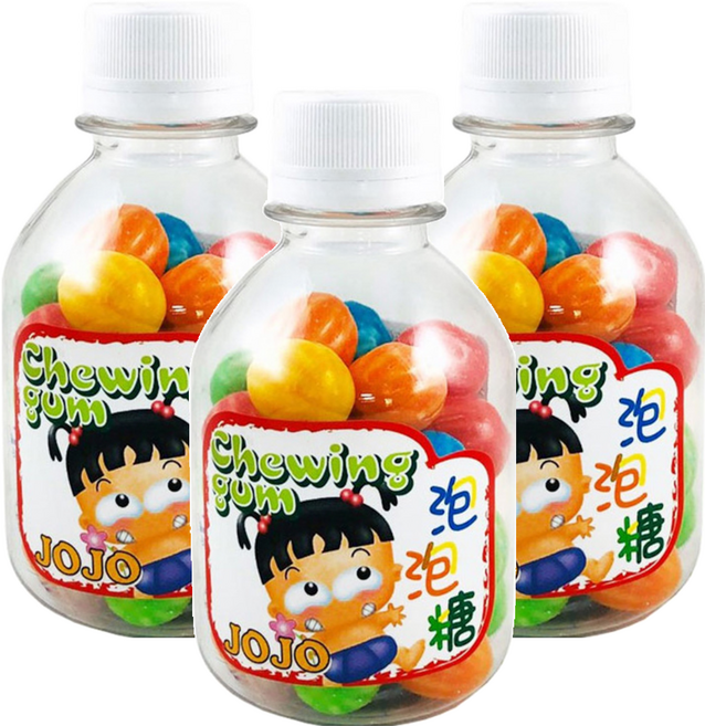 JOJO 泡泡糖, 80g, 3瓶