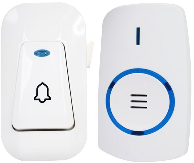 LONG PING 無線數位緊急看護門鈴 45首音樂 四段音量可調, 1組