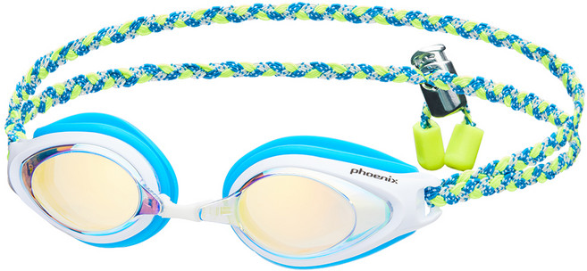 피닉스 아동 미러 패브릭 수경 PN-503JM FB, Aqua, 1개