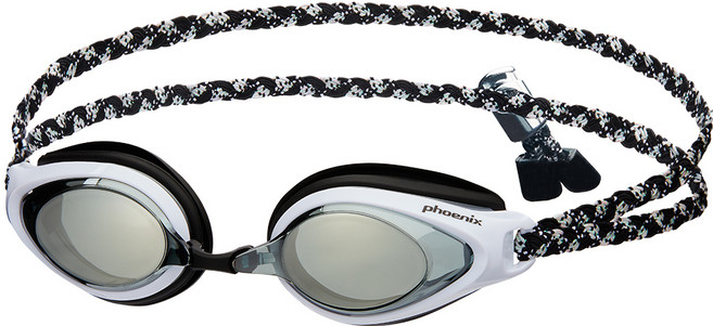 피닉스 아동 미러 패브릭 수경 PN-503JM FB, Black, 1개