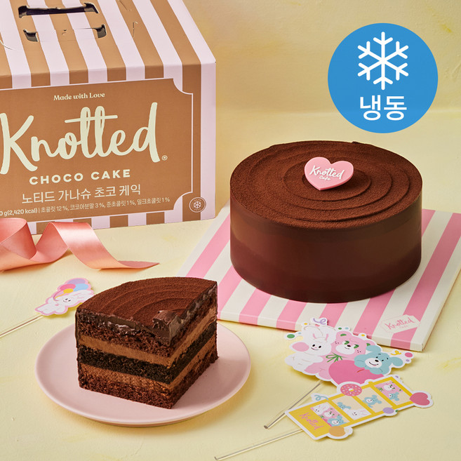 노티드 가나슈 초코 케익 (냉동), 570g, 1개