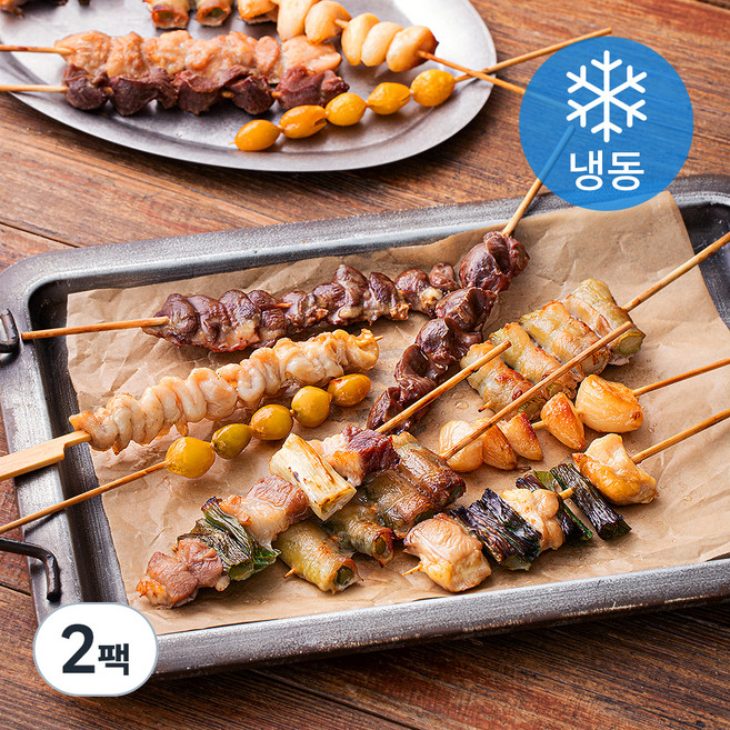 푸드장 프리미엄 모듬꼬치 (냉동), 800g, 2팩