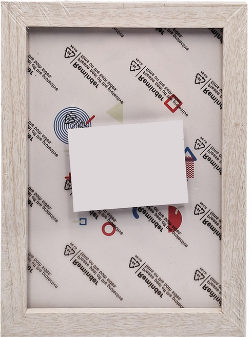 FANCY LIFE 簡約木紋相框, 清新白木紋, 1個