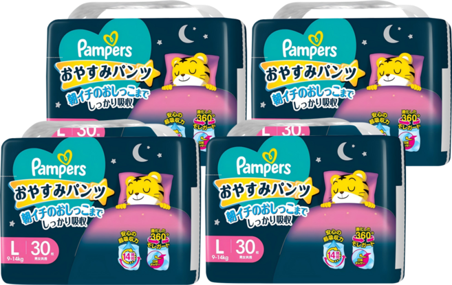 Pampers 幫寶適 巧虎安睡褲/拉拉褲/尿布 9~14kg, L, 120片