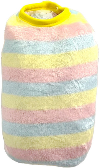 SassyDog 毛絨保暖衣 大型犬適用, 彩色條紋 黃色, 1件