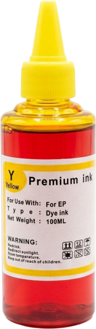 NEXTPAGE 台灣榮工 Dye Ink 可填充染料墨水瓶 適用於 EPSON印表機 100ml, 黃色, 1瓶
