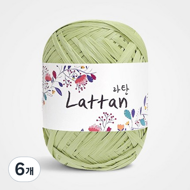 Yarna 藤編拉菲草編織線 40g, 6個, 48號霧面