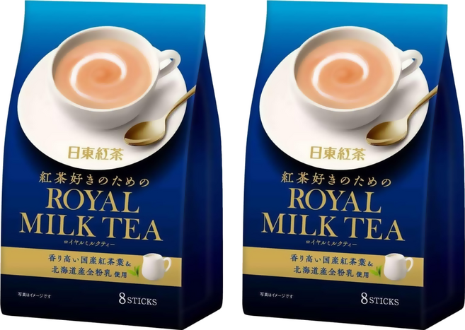 日東紅茶 皇家奶茶, 2袋, 8包, 14g