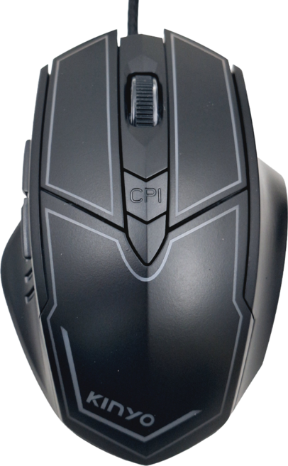 Kinyo 電競專用光學滑鼠, GKM-812, Black