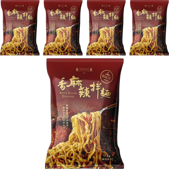 和秋 香麻辣拌麵, 5包