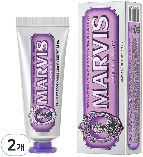 9위 - 마비스 자스민 민트 치약, 25ml, 2개