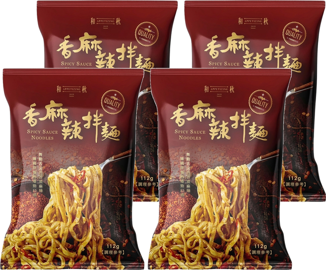 和秋 香麻辣拌麵, 4包