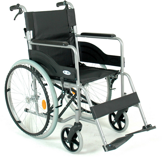 수동 알루미늄 경량 접이식 빅사이즈 휠체어, E3, 1개