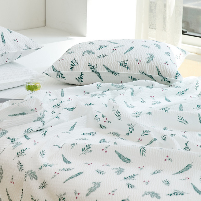 바자르 데이썸머 시어서커 홑이불, 그린