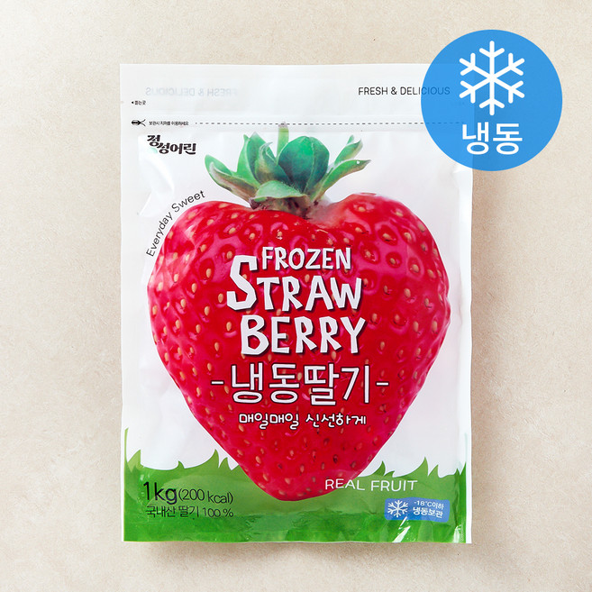 국내산 딸기 (냉동), 1kg, 1개