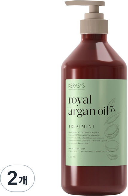케라시스 아르간 오일 7X 트리트먼트, 800ml, 2개