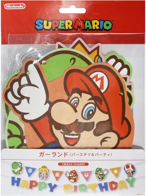 Nintendo 任天堂 超瑪生日派對拉旗 生日&派對, 生日派對 多色, 1包