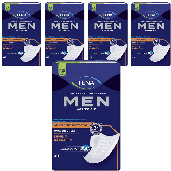 테나 남성용 패드형 성인기저귀, 16개입, 5개