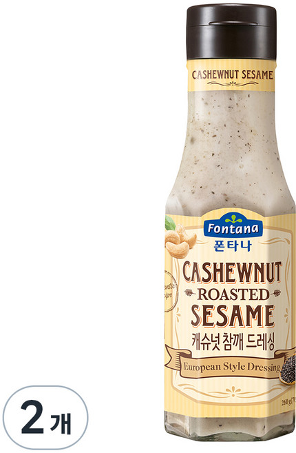 폰타나 캐슈넛 참깨 드레싱, 260g, 2개