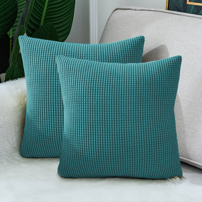 코리드리 북유럽 스타일 양털 쇼파 쿠션 커버 솜제외 2p