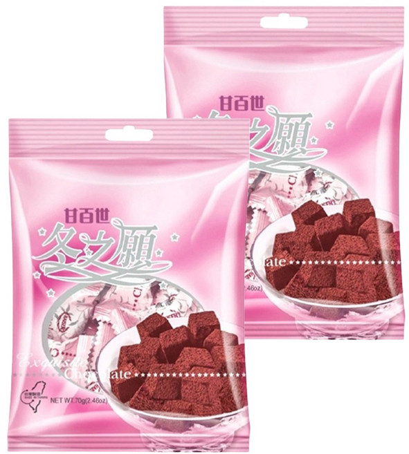 KAISER 甘百世 冬之願巧克力, 70g, 2袋