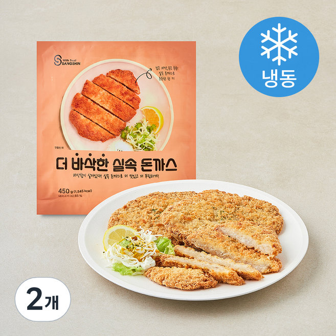 상신 더 바삭한 실속돈까스 3개입 (냉동), 450g, 2개