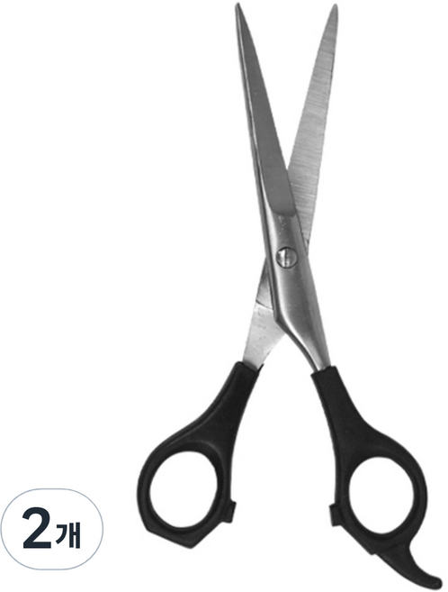 미성메탈 헤어컷트가위, 혼합 색상, 2개