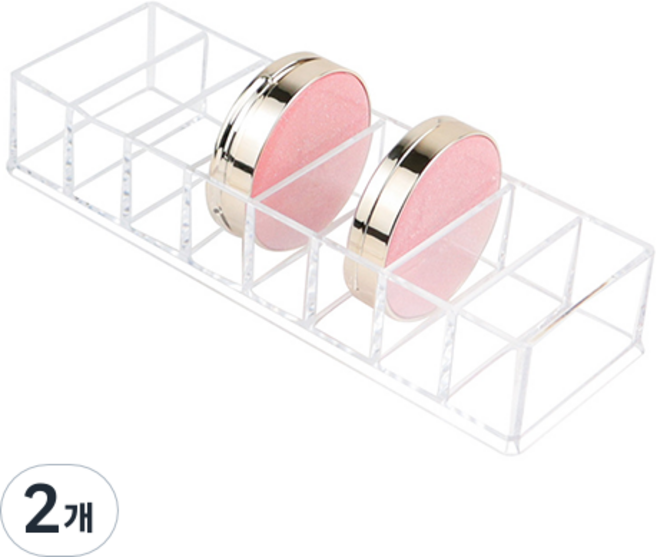 MEO 아크릴 색조 화장품 정리함 슬림형, 2개