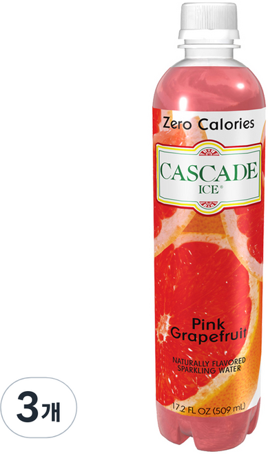 캐스케이드 스파클링 에이드 자몽, 509ml, 3개