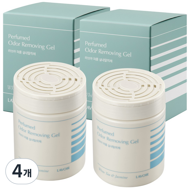 라브아 퍼퓸 실내 탈취제 화이트티 앤 자스민, 250g, 4개